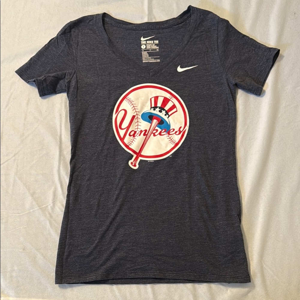 Nike Blue Fitted Short Sleeve T-Shirt